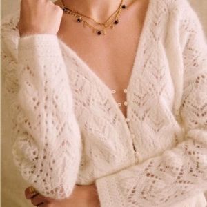 Sézane Dee Dee Reversible Ecru jumper size XS